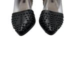 French Connection Size 8.5 Shoes Womens Black Studded Pointed-Toe High Heels Photo 12