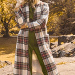 NWT Buru Open Car Coat in Dress Stewart Plaid Size L/XL Originally 298.00 Multiple Photo 0