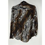 Equipment  Reese Clean Zebra Print Silk Shirt Blouse bold statement versatile Photo 7