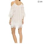 PilyQ  Barcelona Serena Lily White Lace Off The Shoulder Swimsuit Cover Up Large Photo 7