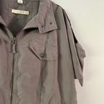 Loft |Women's Short Sleeve Utility Jacket in Gray Photo 2