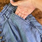 American Eagle Chambray Button Fly Paperbag Shorts Size 6 Photo 3