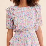 Love Shack Fancy  Natasha Mini Ruffle Dress in Ditsy Floral size Small Photo 0