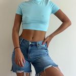 Wild Fable Neon Blue Cropped Top Photo 2