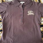 Burberry woman’s embroidered logo polo shirt size S brown Photo 0