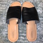 Merona Black And Tan Mules Photo 0