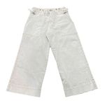 Anthropologie Cropped Utility Khaki Pants 27 Cotton Twill Beige Tan Photo 0