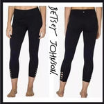 Betsey Johnson  Black Performance Leggings Yoga Athletic Size S Small NWT Photo 1