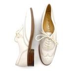 Gravati Garys Ivory White Leather Wingtip Oxford Shoes Size 7.5 Italian Brogues Photo 3
