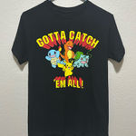 Pokémon  Starter Squad Tee Women’s Retro Anime Shirt Size Small Black Photo 0