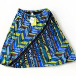 Bob Mackie Modern Design Trendy Painterly Print Pull On Skirt 2X Plus SZ NWT Photo 2