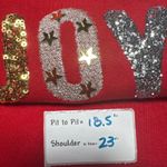 Talbots  Petite Joyful Sequin Embellished Holiday Christmas Sweatshirt Photo 3
