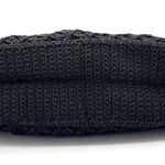 NWT Carlo D’Santi Black Woven Shoulder Bag w/ Coin Purse Crochet Look Tote NEW Photo 1