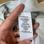 Vince  Light Grey Boxy Button Down Shirt Photo 7