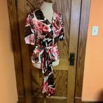 Etcetera Vtg Y2K op art silk belted blouse Photo 6