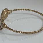 BaubleBar  Gold Gemstone Adjustable Cuff Bracelet Photo 3