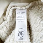 Athleta Talus Sherppy Teddy Turtleneck Pullover Sweatshirt Sweater White Large Photo 2