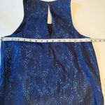 Lilly Pulitzer  Silk Cocktail Dress Sz XS Navy Metallic Fringe 20s Flapper Formal Photo 8
