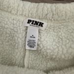 Victoria's Secret PINK Sherpa Fleece Lounge Shorts M Ivory Cozy Winter Sleepwear | Photo 2