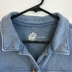 Pilcro  Anthropologie Blue Chambray Shacket Cotton Shirt/Jacket Size Small Photo 4