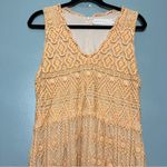 Anthropologie  KOROVILAS Calantha Crochet Maxi Dress Peach Women’s Size M Photo 3