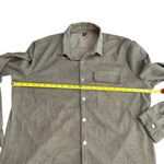 SheIn Oversized Corduroy Textured Shacket Olive Green Casual Fall Staple Size XXL Photo 3