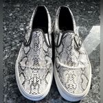 Vans Slip On Grey Black Diamond Snakeskin Exotic Sneakers Shoes Women's Size 6.5 Photo 0