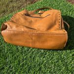American Leather Co.
LENOX STUDDED TRIPLE ENTRY SATCHEL Tan Photo 12