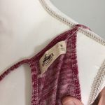 Hollister NWOT Burgundy Crimson Red Strappy Trapeze Swing Crop Top Blouse New Photo 3