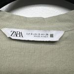 ZARA  Cotton Linen Button Front 3/4 Sleeve Women's Babydoll Tunic Top Size Small Photo 1