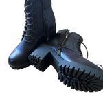 Top Moda  Dark Brown Combat Boots Photo 0