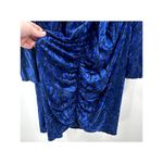 Torrid At The Knee Velvet High Slit Dress Blue Size 20 Photo 5