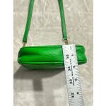 Michael Kors  Charlton Green Leather Gold Push Lock Crossbody Shoulder Bag Purse Photo 6