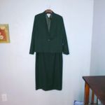 Pendleton  18 Wool Midi Skirt Suit Plus NWT in Hunter Green Photo 1