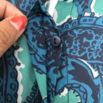Charlie Jade  polyester blouse Size Large Photo 7