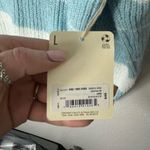 a.n.a NWT  a new approach Blue and White Scooped Neck Long Sleeve Sweater Large Photo 4