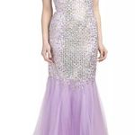 Terani Couture Prom DRESS  sequins mermaid dress lilac 4 Photo 0