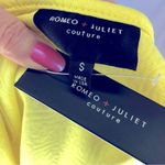 Romeo + Juliet Couture  Lemon Yellow Fit and Flare Skater Mini Dress Womens Small Photo 7