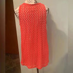 Motherhood Maternity  Coral Crochet Lace Sleeveless Tank Top Women’s Medium Photo 1