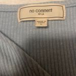 No Comment Blue Long Sleeve Shirt Photo 2