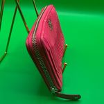 Coach A Pink  Madison Gathered Leather Accordion Zip Around Wallet Photo 1