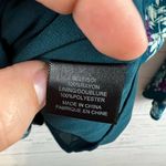 WAYF Teal Blue Floral Bell Sleeve Dress Size L Photo 9