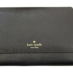 Kate Spade  Black Leather Street Callie Tri Folding Wallet Photo 0