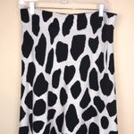 Ann Taylor Women’s Animal Print Sweater Hi-Low Hem Cream Black Maxi Skirt Photo 1
