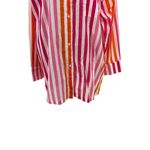 Beach Riot Alexa Top Cover-Up Sunset Stripes Pink Orange Size Large Photo 4