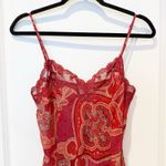 Victoria's Secret Womens Y2K Boho Paisley Slip Dress Size Small Mesh Babydoll Photo 1