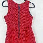 Anthropologie Lili Wang S4 Glee Quinn Fabray dress Size 6 Jacquard Red Orange Photo 10