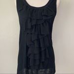 Isabella Rodriguez Black Ruffle Front & Back Women’s Top Photo 2