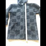 Sirogojno‎ Sweater Womens Large Hand Knitted Yugoslavia Wool Hooded Jacket Black Photo 3