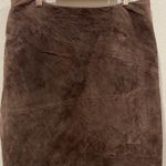 OUTFIT PETITE LEATHER Brown Mini Skirt Size 12 Photo 1